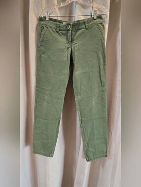 CAbi Women Ankle Cropped Size 4 Pants Olive